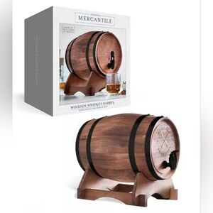 Studio Mercantile Wood Whiskey Barrel Dispenser New In Box